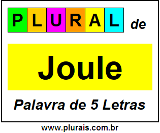 Plural de Joule