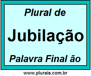 Plural de Jubilação