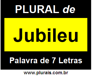 Plural de Jubileu