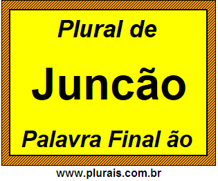 Plural de Juncão