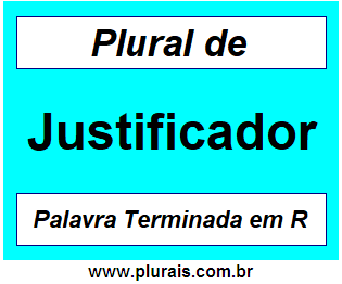 Plural de Justificador