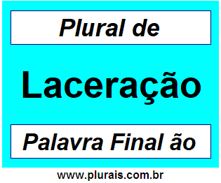 Plural de Laceração