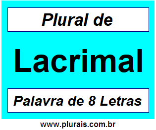 Plural de Lacrimal
