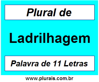 Plural de Ladrilhagem