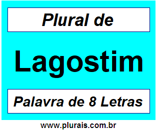 Plural de Lagostim