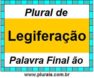 Plural de Legiferação