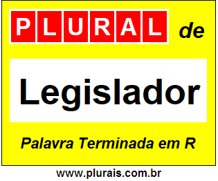 Plural de Legislador