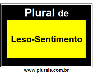 Plural de Leso-Sentimento