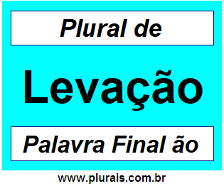 Plural de Levação