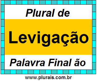 Plural de Levigação