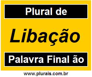 Plural de Libação