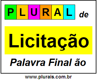 Plural de Licitação