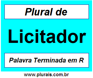 Plural de Licitador