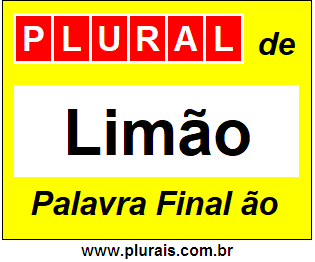 Plural de Limão