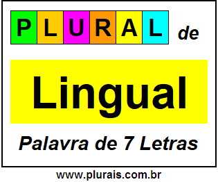 Plural de Lingual