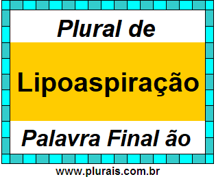 Plural de Lipoaspiração