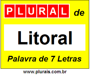 Plural de Litoral