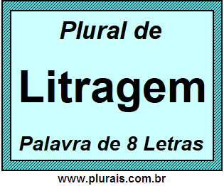 Plural de Litragem