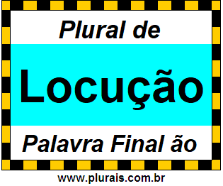 Plural de Locução