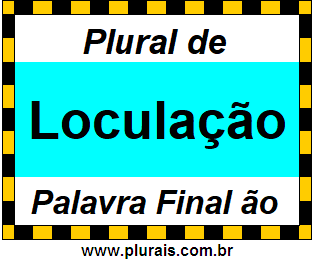 Plural de Loculação