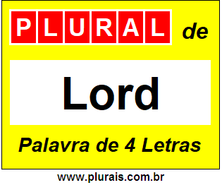 Plural de Lord
