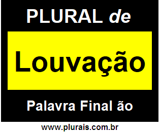 Plural de Louvação