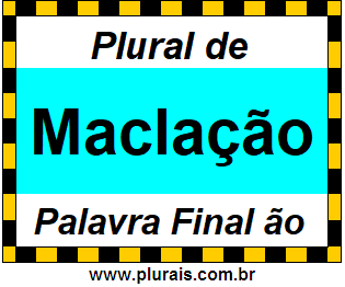 Plural de Maclação