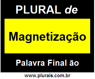 Plural de Magnetização