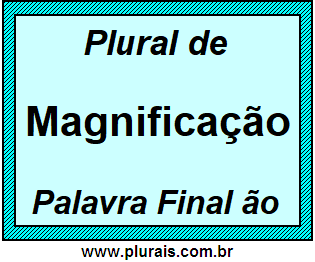 Plural de Magnificação