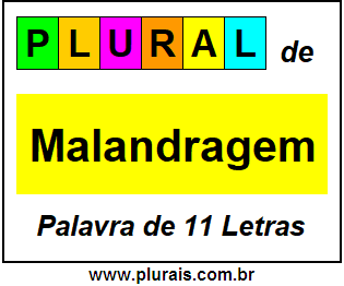 Plural de Malandragem