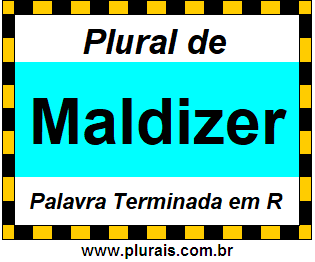 Plural de Maldizer