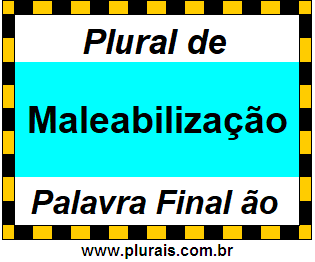 Plural de Maleabilização