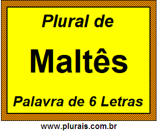 Plural de Maltês