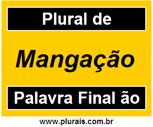 Plural de Mangação