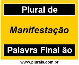 Plural de Manifestação