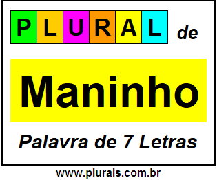 Plural de Maninho