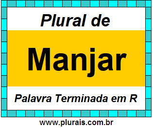 Plural de Manjar