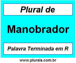 Plural de Manobrador