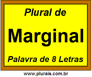 Plural de Marginal