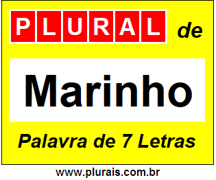 Plural de Marinho