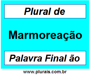 Plural de Marmoreação