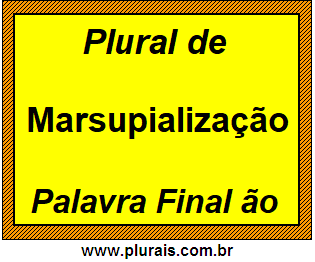 Plural de Marsupialização