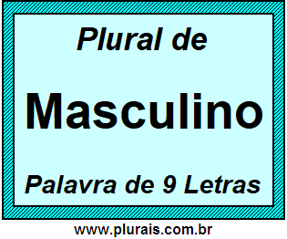 Plural de Masculino