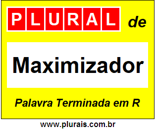 Plural de Maximizador