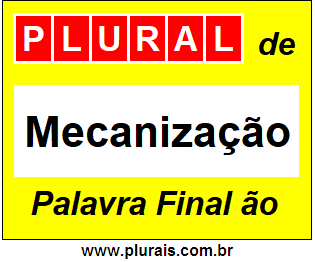 Plural de Mecanização