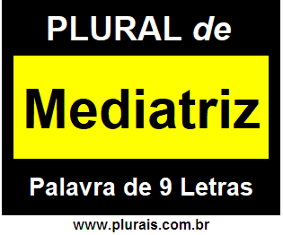 Plural de Mediatriz