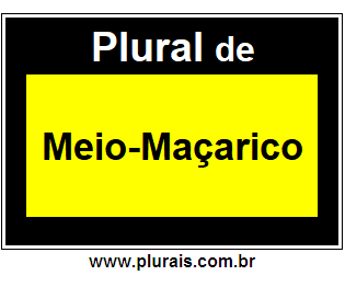 Plural de Meio-Maçarico