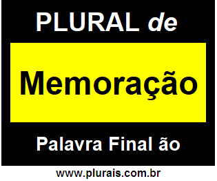 Plural de Memoração