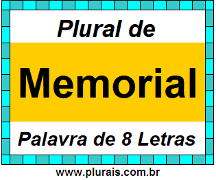 Plural de Memorial