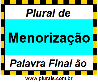 Plural de Menorização